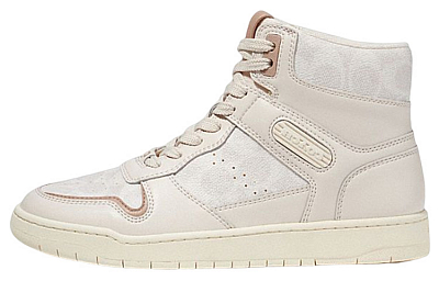 COACH High Top Stylish Skateboarding Shoes Women's White
