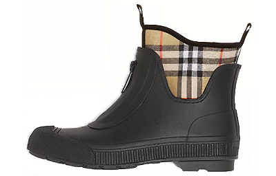 Burberry Check-panel Rain Boots