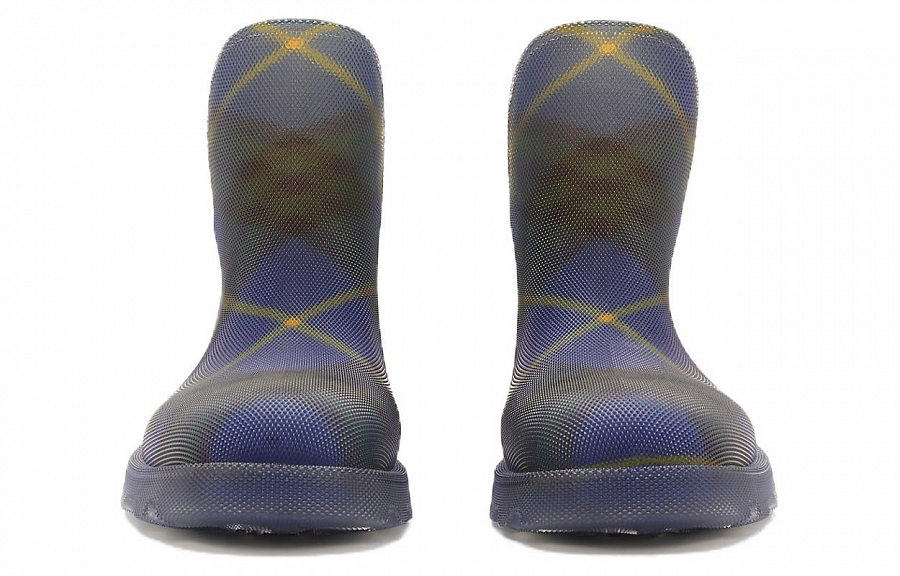 Burberry Marsh Checked Rubber Ankle Boots купить в интернет-магазине Yoocart с быстрой доставкой по России.