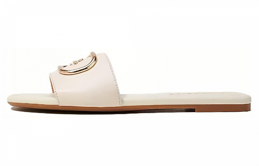 COACH Odor Resistant Slide Slippers Women's White