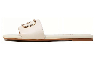 COACH Odor Resistant Slide Slippers Women's White