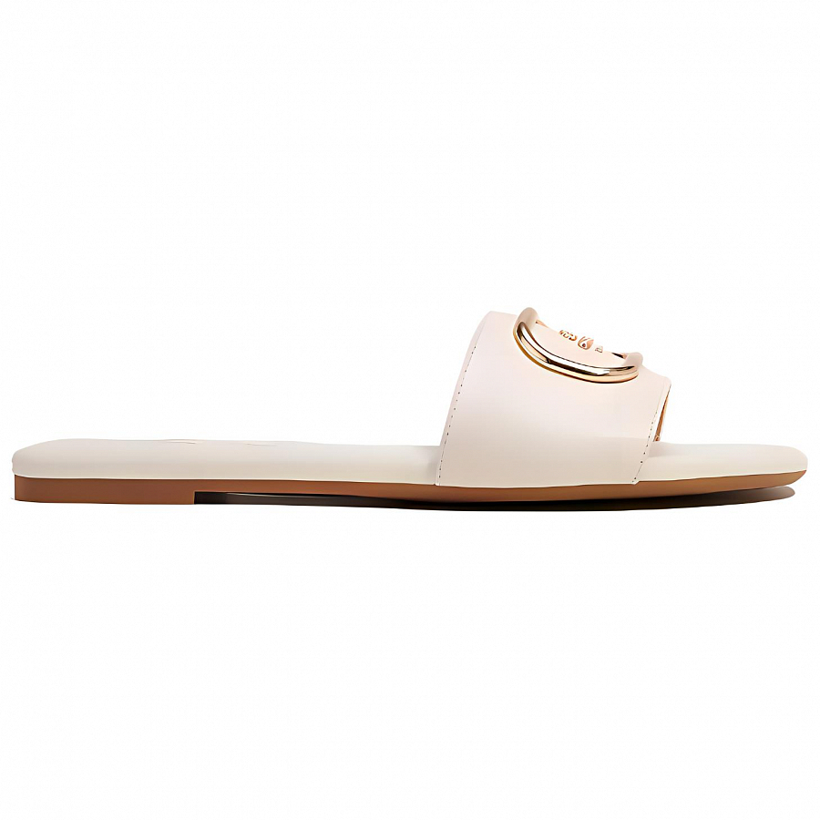 COACH Odor Resistant Slide Slippers Women's White