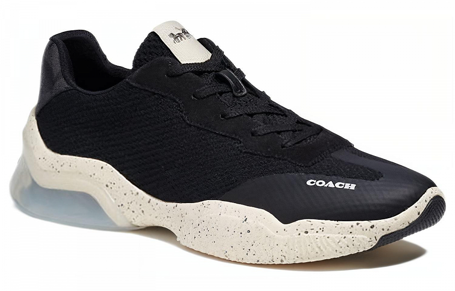 COACH CitySole Cushioning, Slip Resistant, And Abrasion Resistant Low Top Casual Shoes Men's Black