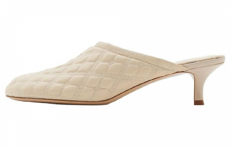 Burberry Quiet Wrap-toe Slippers Women's Ecru