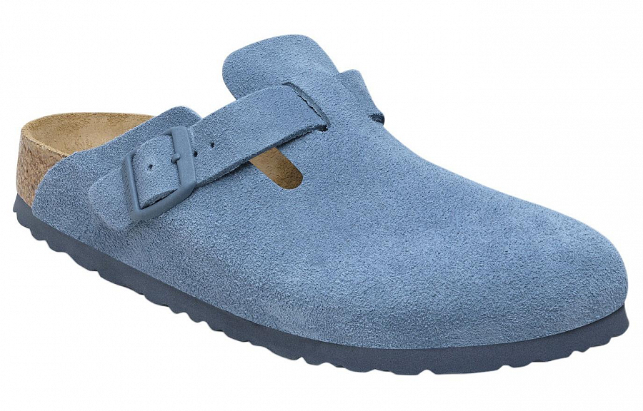 Birkenstock Buckled Suede Leather Slippers купить в интернет-магазине Yoocart с быстрой доставкой по России.