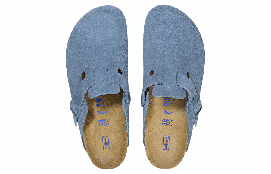Birkenstock Buckled Suede Leather Slippers купить в интернет-магазине Yoocart с быстрой доставкой по России.