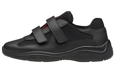 PRADA Sport Leather Sneakers 'Black' Women's