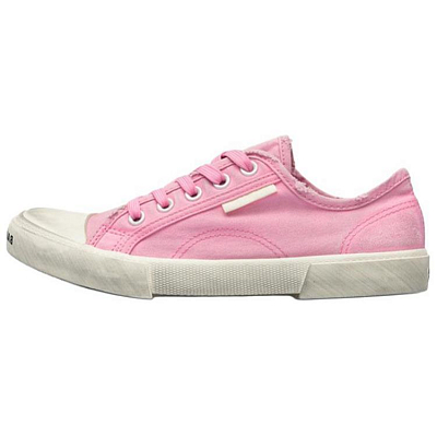 Balenciaga Paris Low Top Sneakers 'Washed Pink Cotton And White Rubber' Women's