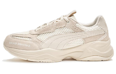 PUMA Cilia Pairy Mardi Mercredi Cushioning Wear-Resistant Low-Top Casual Shoes Women's Beige