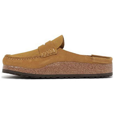 Birkenstock Naples Suede Leather 'Corduroy Cork Brown'