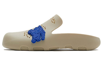 Burberry Quiet Closed Toe Slippers Men's Beige
