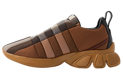Burberry Quilted Classic Trainers Brown