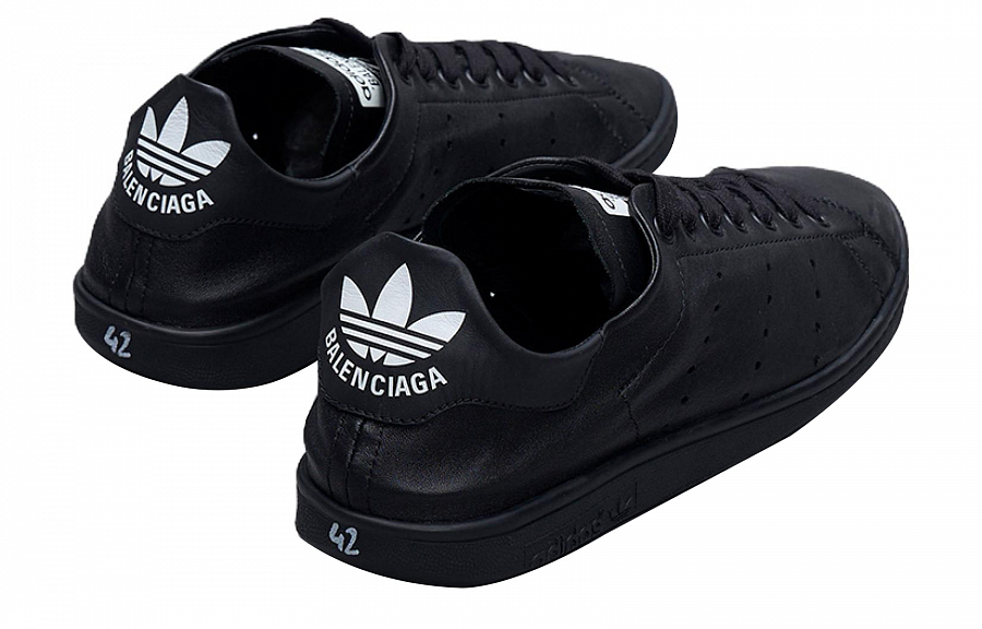 Balenciaga X Adidas Stan Smith Black Women's