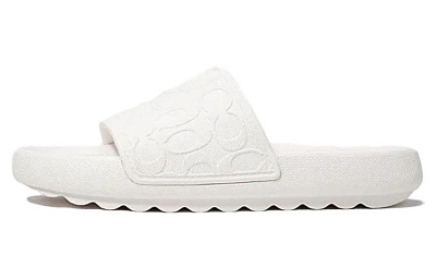 COACH EVA Slip Resistant Slide Slippers Men's White