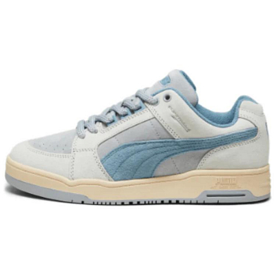 PUMA Slipstream Anti Slip Wear Resistant Low Top Skateboard Shoes Men's White Blue