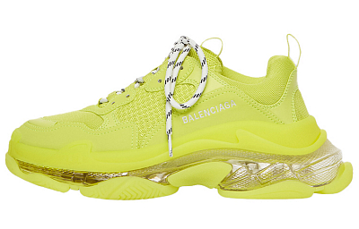 Balenciaga Triple S Clear Sole Fluo Yellow White Women's