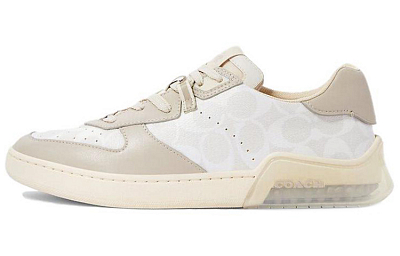 COACH City Stylish Skateboarding Shoes Men's White Gray