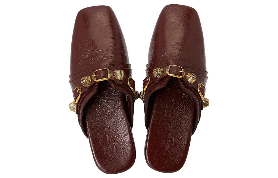 Balenciaga Cargole Stud Embellished Slippers Women's