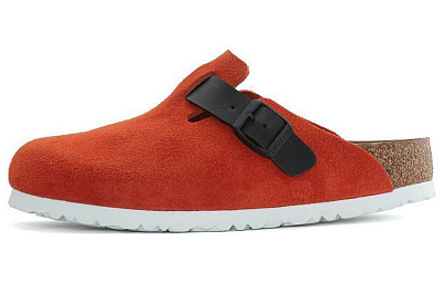 Birkenstock Closed Toe Slippers Women's Orange Black Regular