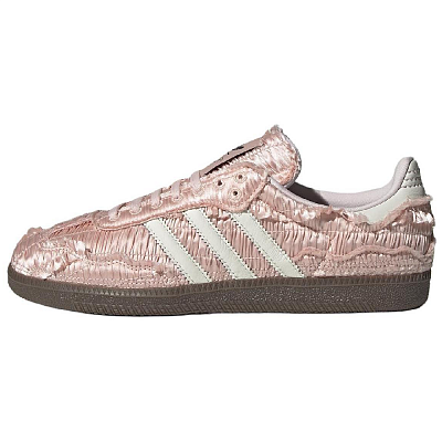 Adidas Samba Reverie By Caroline Hú Clot Pink Textured Silk Upper Women's