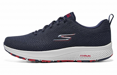 Skechers Go Run Consistent Anti-Slip Wear-Resistant Low-Top Casual Running Shoes Men's Black White Red