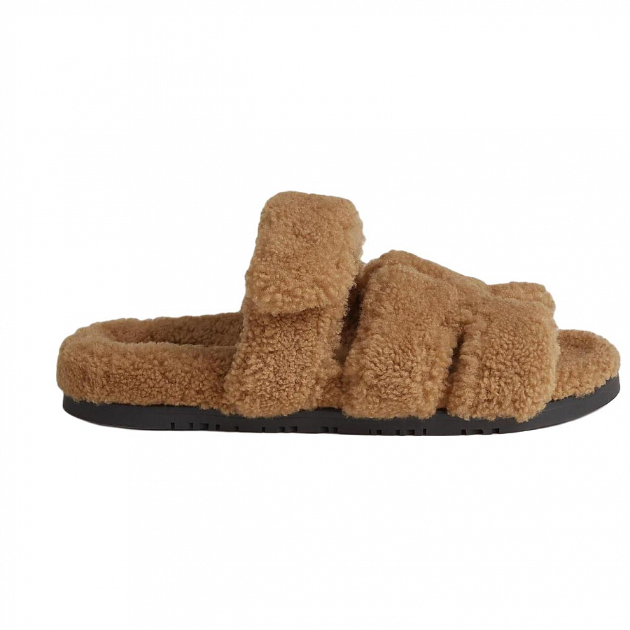 HERMES Chypre Slide Slippers Women's Brown купить в интернет-магазине Yoocart с быстрой доставкой по России.