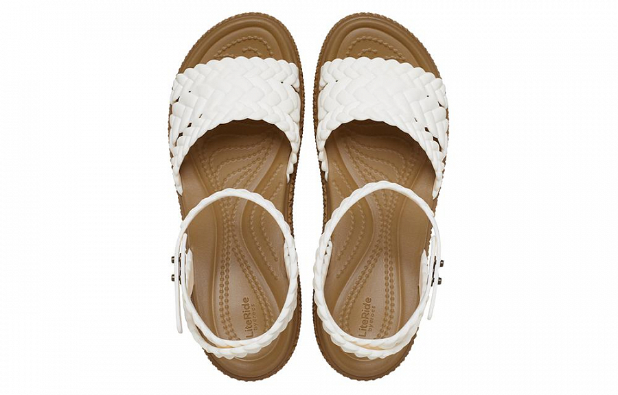 Crocs Strap Sandals 7.5cm Women's White