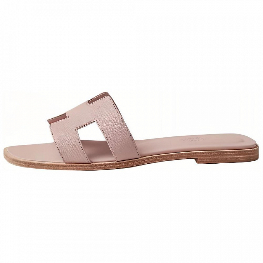 HERMES Oran Slide Slippers Women's Pink