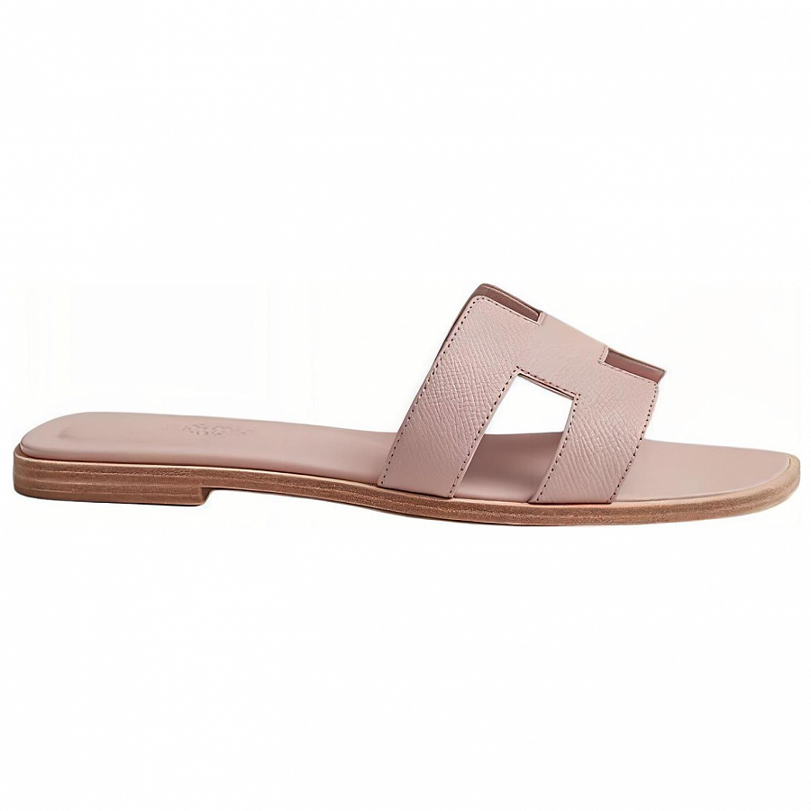 HERMES Oran Slide Slippers Women's Pink