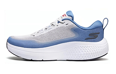 Skechers Cushioning, Wear Resistant Low Top Running Shoes Men's Blue Gray
