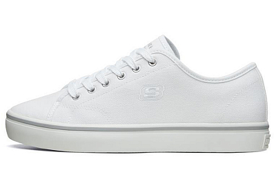 Skechers Cupsole 1 Low Top Canvas Shoes White Women's