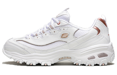 Skechers D'Lites Copper Divine Low Top Daddy Shoes Creamy Women's