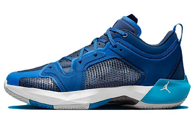 Jordan Air Jordan 37 Basketball Shoes Men Low Top Blue