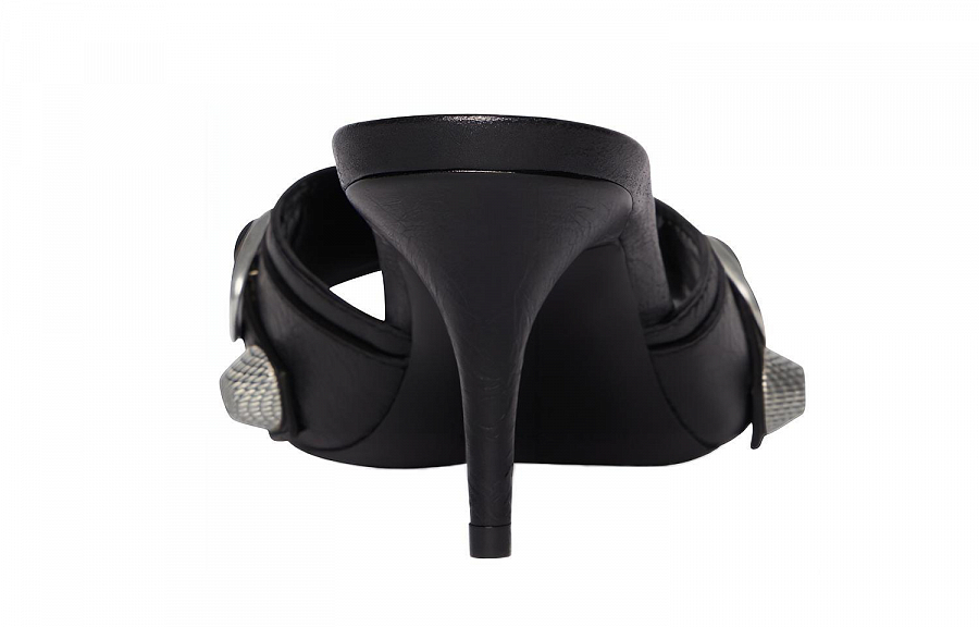 Balenciaga Cagole Sandals 'Leather Black' Women's