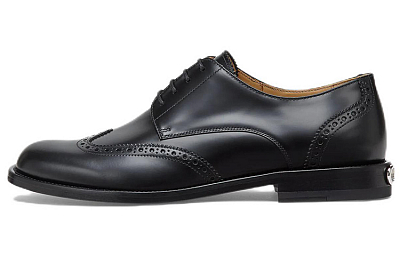 FENDI Dress Shoes Men Low Top Black