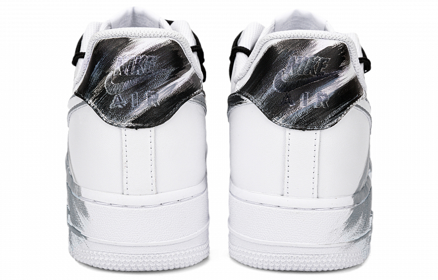 Nike Air Force 1 Slip Resistant Low Top Skateboard Shoes Men's Black White