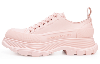 Alexander McQueen Tread Slick Low Top Sneaker Pink Women's