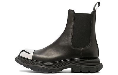 Alexander McQueen Tread Slick Boot 'Black Silver'