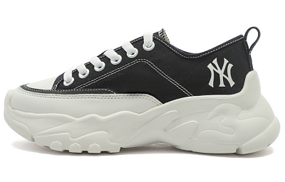 MLB Chunky High Abrasion Resistant Low Top Chunky Sneakers Unisex Black