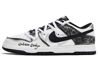 Nike Dunk 811 Manufacturing Low Top Skateboard Shoes Men's Black White