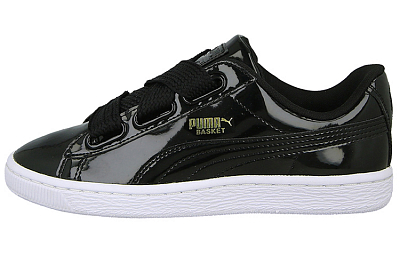 PUMA Basket Heart Patent 'Black' Women's