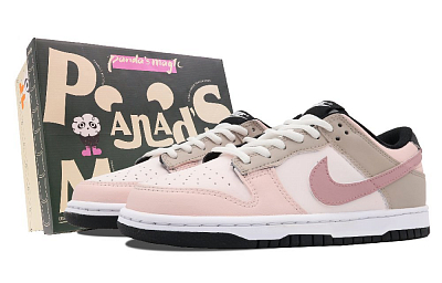 Nike Dunk Low Retro Low Top Skateboard Shoes GS Gray Pink