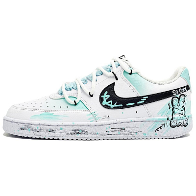 Nike Court Vision 1 Low-Top Skateboard Shoes Men's Lime Green