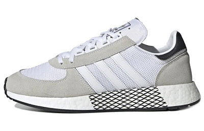 Adidas Originals MARATHON TECH Non slip Lightweight Low Top Casual Shoes Unisex Gray White