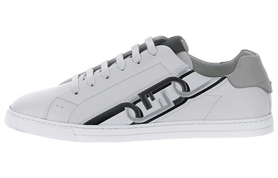 FENDI Low Top Stylish Skateboarding Shoes Men's White