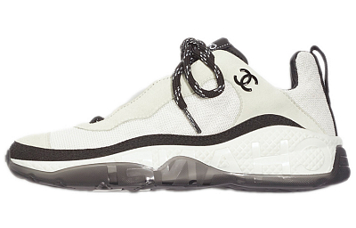 CHANEL Shock Absorbers Slip Resistant, Abrasion Resistant, Lightweight Low Top Casual Shoes Women's Ivory White