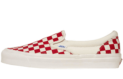 Vans Og Classic Slip On Lx 'Red Checkerboard'