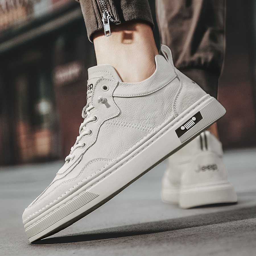 Jeep Anti-Slip And Wear-Resistant Breathable Low-Top Skateboard Shoes Sand