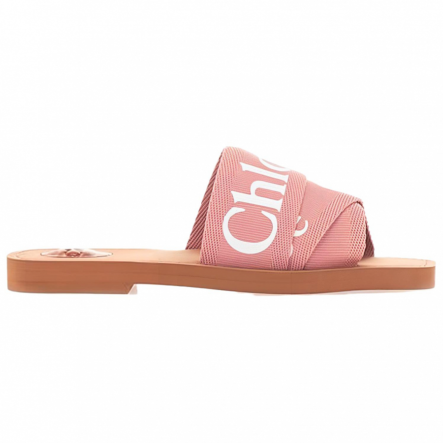 Chloe Woody Rubber Sole Slip-Resistant Stylish Sandals Women's Rose Pink
