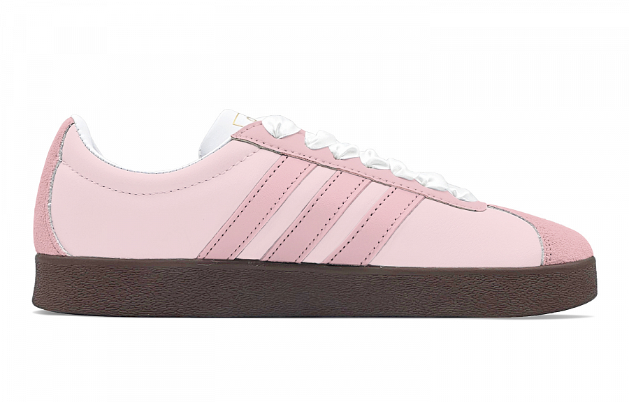 Adidas Neo Vl Court Anti-Slip Wear-Resistant Low-Top Skateboard Shoes Unisex Pink купить в интернет-магазине Yoocart с быстрой доставкой по России.